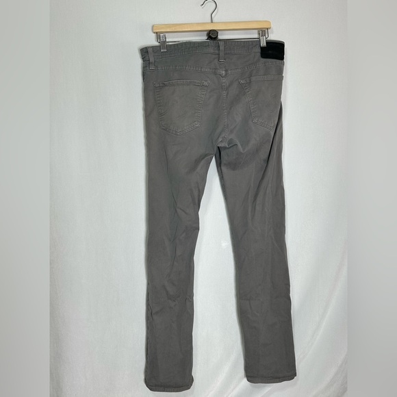 AG Adriano Goldschmied Mens Grey The Matchbox Slim Straight Fit Pants - 34 R - Picture 5 of 6
